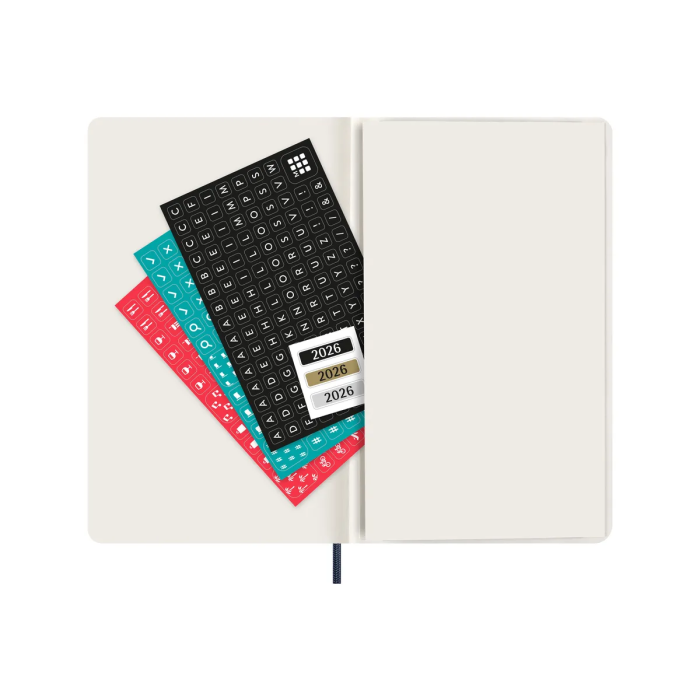 Agenda 2026 Tapa Blanda 12 Meses Diaria L (13 X 21 Cm) Azul Zafiro Moleskine Dsb2012Dc3Y26 1