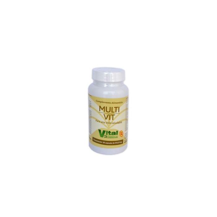 VITAL BALLANCE Multivit Multivitamínico con Vitaminas y Minerales 60 Cápsulas