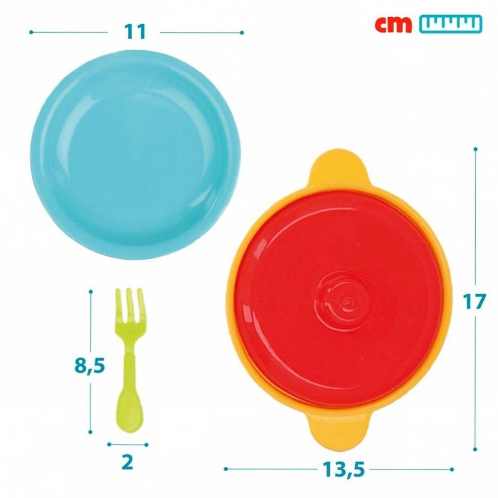 Set de Alimentos de Juguete Colorbaby Menaje y utensilios de cocina 20 Piezas (12 Unidades) 1