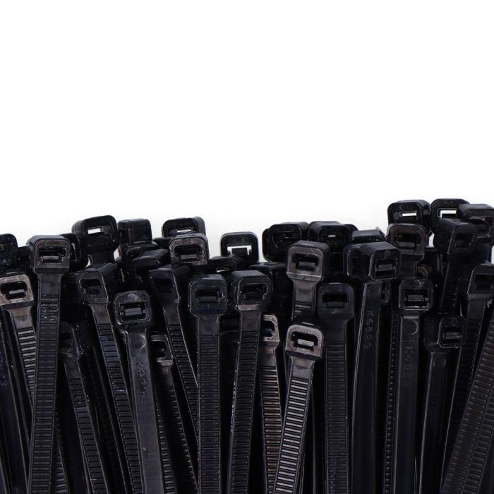 Edm Bridas negras de nylon 4,8 x 300 mm, alta calidad, resistentes a rayos UV y temperaturas de -40°C a 85°C, bolsa de 100 unidades 1 Edm Bridas negras de nylon 4,8 x 300 mm, alta calidad, resistentes a rayos UV y temperaturas de -40°C a 85°C, bolsa de 100 unidades 1