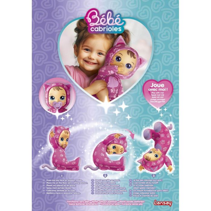 Lansay LAN3181860550809 Muñeca Bebé Mis Alcaparras de Bebé - Mimi la Gata - A partir de 18 meses 1