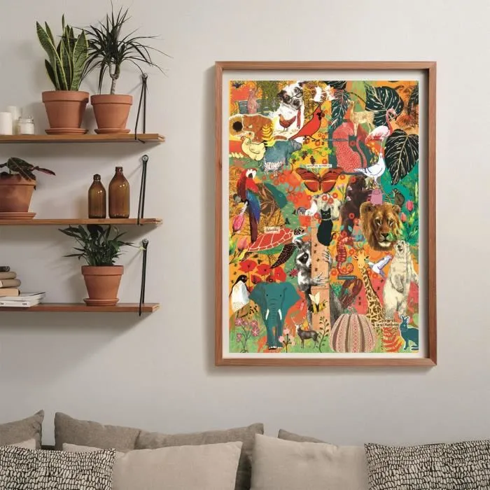 Clementoni CLE8005125370733 Puzzle Compacto 1000 Piezas Más es Más Animales y Botánica 3