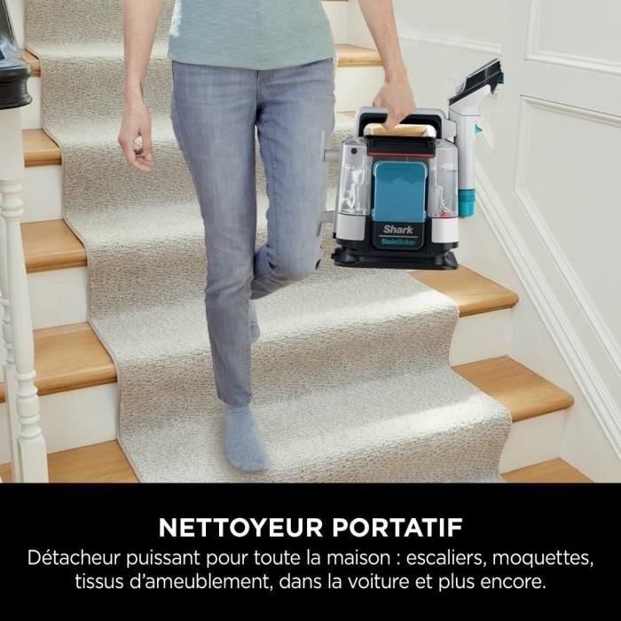 Shark PX200EUT Limpiador de Manchas StainStriker para Mascotas - Potente Aspiradora Portátil Doble Depósito para Alfombras y Tapicerías 4