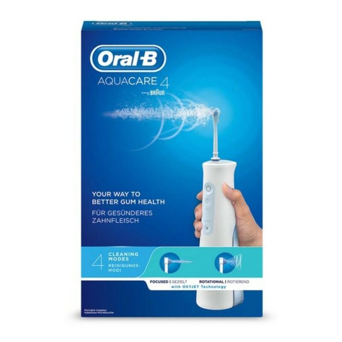 Hilo dental Oral-B - AquaCare 4 - Tecnología Oxyjet - 2 tipos de chorros - 2 intensidades ajustables 2 Hilo dental Oral-B - AquaCare 4 - Tecnología Oxyjet - 2 tipos de chorros - 2 intensidades ajustables 2