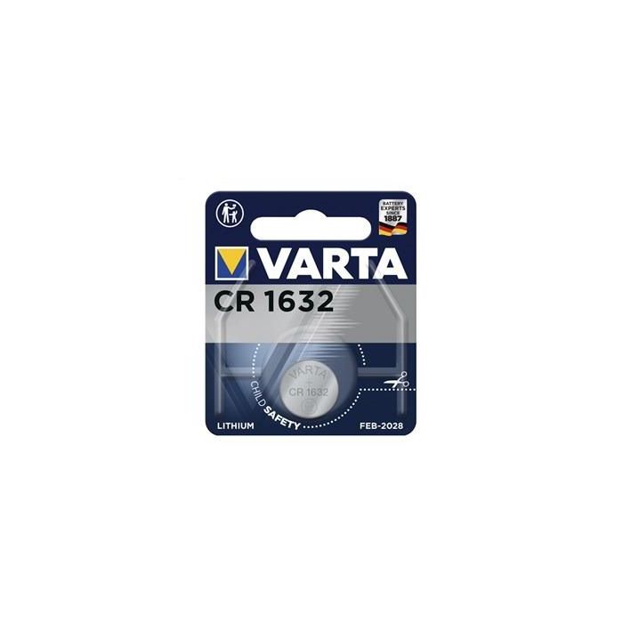 Pila de botón litio CR1632 135mAh 1ud - Varta - Ideal para llaves de coche, calculadoras y cámaras - Ref: 6632101401 Pila de botón litio CR1632 135mAh 1ud - Varta - Ideal para llaves de coche, calculadoras y cámaras - Ref: 6632101401