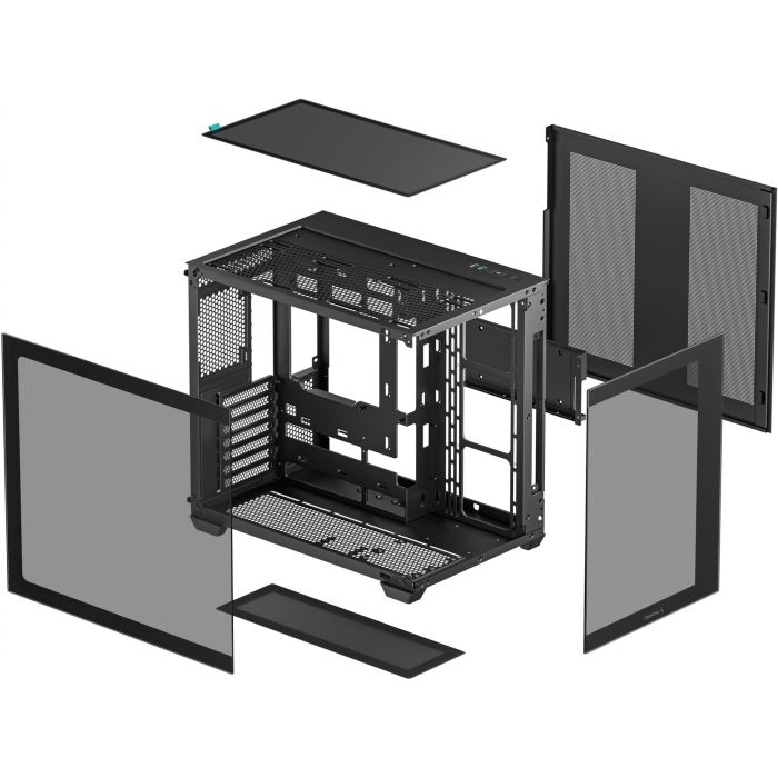DeepCool CG530 Torre Midi PC Gaming Negra ATX, micro ATX, ITX con Vidrio Templado y Filtro Anti-Polvo 3