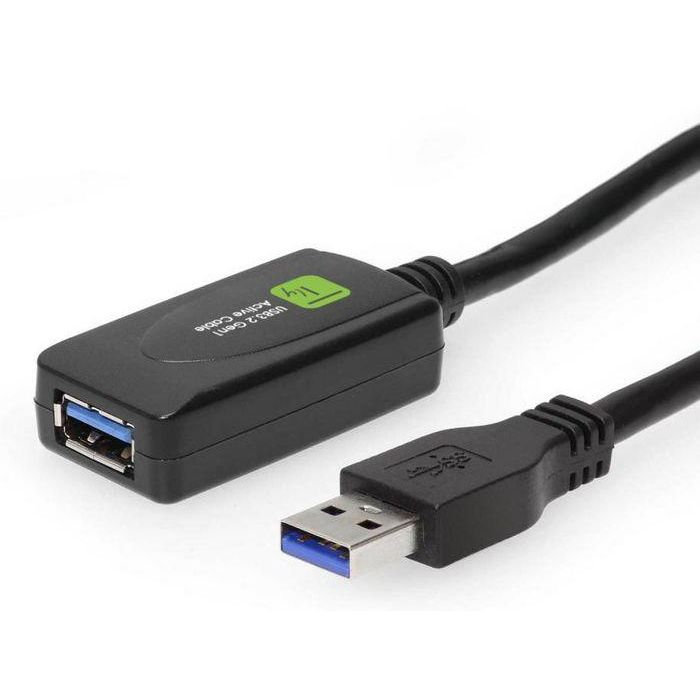 Techly Active Extension Cable USB3.2 SuperSpeed+ Signal Extender 5m Black 7