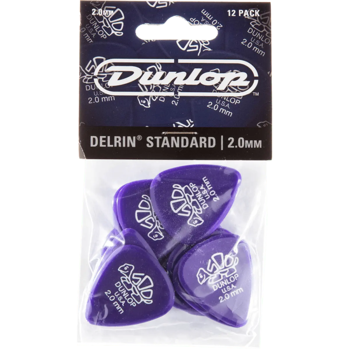 Dunlop Pack 12 Púas Delrin Standard 2,00Mm 0 Dunlop Pack 12 Púas Delrin Standard 2,00Mm 0