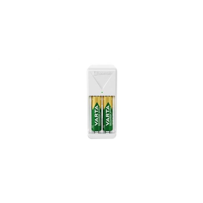 Varta Cargador de Pilas 2 AA/AAA Mini y 2xAA 2100 mAh con Protección y LED Blanco Varta Cargador de Pilas 2 AA/AAA Mini y 2xAA 2100 mAh con Protección y LED Blanco