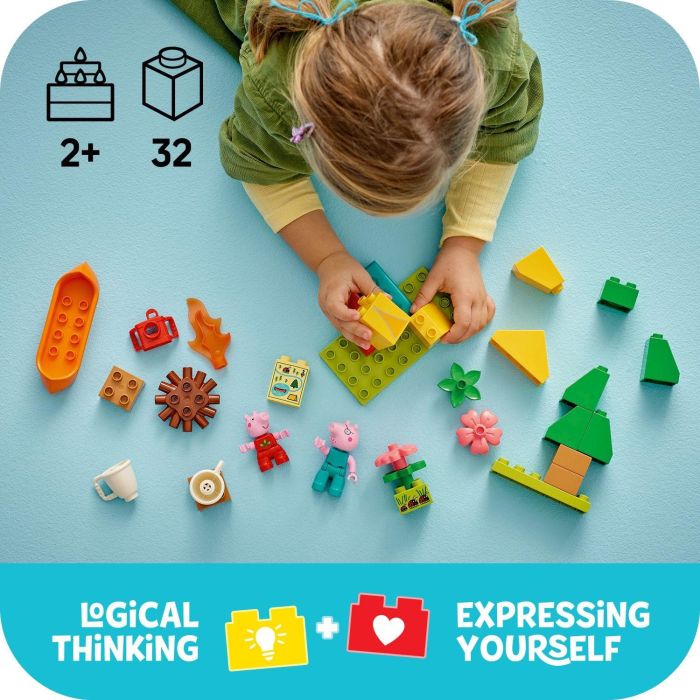 LEGO DUPLO 10452 Excursión Campestre de Peppa Pig y Papá Pig Set de Construcción para Preescolares con Tienda y Canoa 4 LEGO DUPLO 10452 Excursión Campestre de Peppa Pig y Papá Pig Set de Construcción para Preescolares con Tienda y Canoa 4