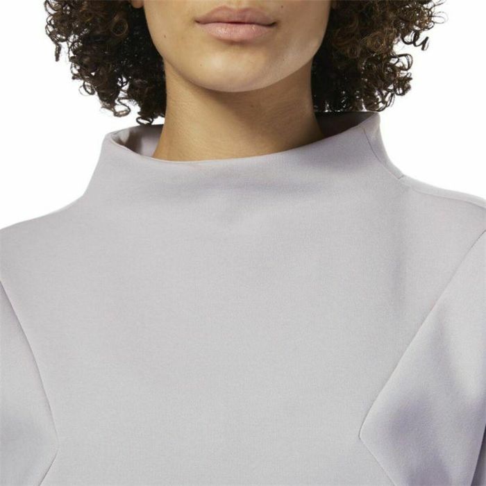 Sudadera sin Capucha Mujer Reebok Training Supply Crew Gris claro XS 3