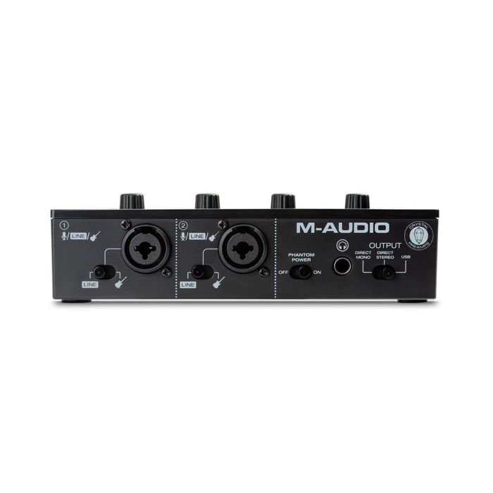 MAUDIO M-Track Duo Interfaz de Audio USB 2 Canales con Entradas Combo XLR/Jack e Instrumento 2