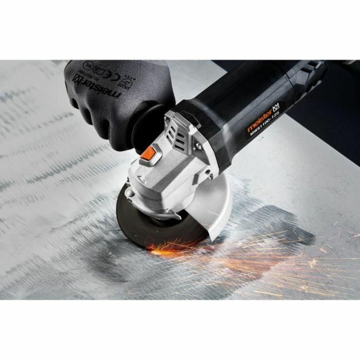 Meister Amoladora Angular 1100W, Disco Ø 125mm, Velocidad 12000 rpm, M14 1