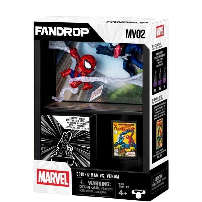 FANDROP FAN0630996920671 Figura Star Wars Spider-Man vs Venom Vitrina con escena de culto + mini póster 18 cm 4