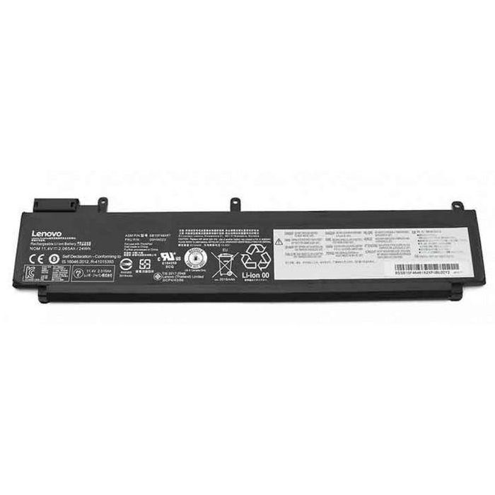 Lenovo Rechargeable Li-ion battery, 24Wh capacity, 11.4V voltage, 3 cells, compatible with Lenovo ThinkPad T460s/T470s series. Lenovo Rechargeable Li-ion battery, 24Wh capacity, 11.4V voltage, 3 cells, compatible with Lenovo ThinkPad T460s/T470s series.