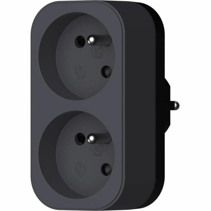 QUARX QUA4004282472360 Biplite Enchufe Doble 2P 16A Negro y Gris Antracita Conforme Norma NF 3 QUARX QUA4004282472360 Biplite Enchufe Doble 2P 16A Negro y Gris Antracita Conforme Norma NF 3