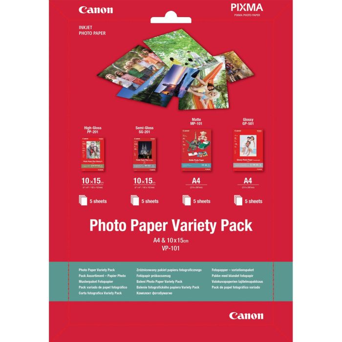 Canon 0775B079 Papel Fotográfico A4 + 10x15cm