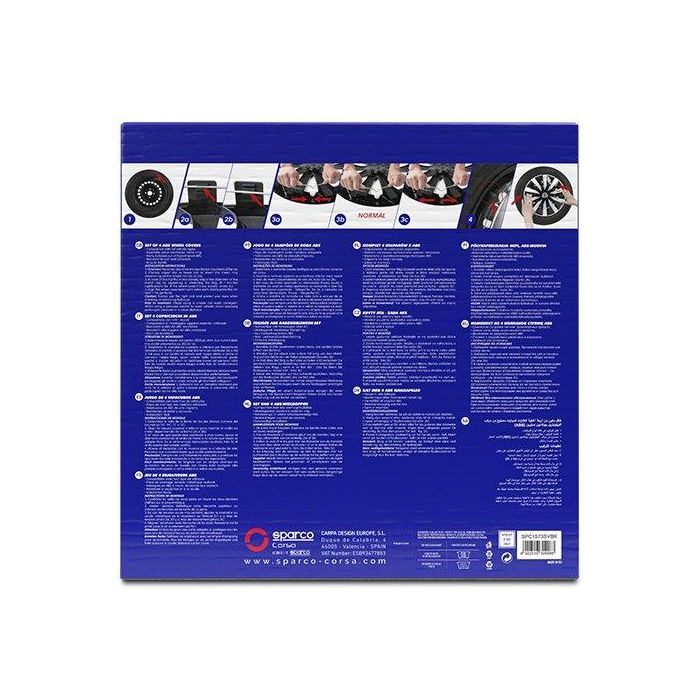 Sparco Tapacubos Sicilia Bicolor 15" Plata-Negro CS5 SPC1573SVBK 4 Unidades 3 Sparco Tapacubos Sicilia Bicolor 15" Plata-Negro CS5 SPC1573SVBK 4 Unidades 3