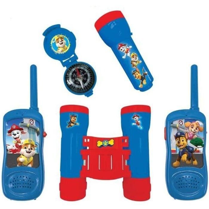 Lexibook La Patrulla Canina Kit Aventurero con Walkie-talkie Alcance 120m, Binoculares, Brújula y Linterna para Niños +3 Años Lexibook La Patrulla Canina Kit Aventurero con Walkie-talkie Alcance 120m, Binoculares, Brújula y Linterna para Niños +3 Años