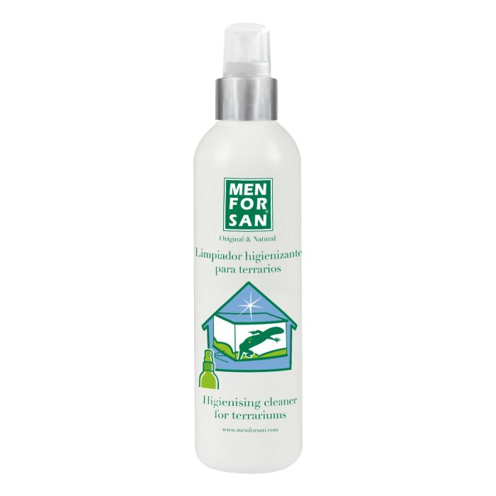 Men For San Limpiador Higienizante de Uso Directo para Terrarios de Reptiles (Iguanas, Serpientes, Tortugas) Antibacteriano Hongos Limón 250ml