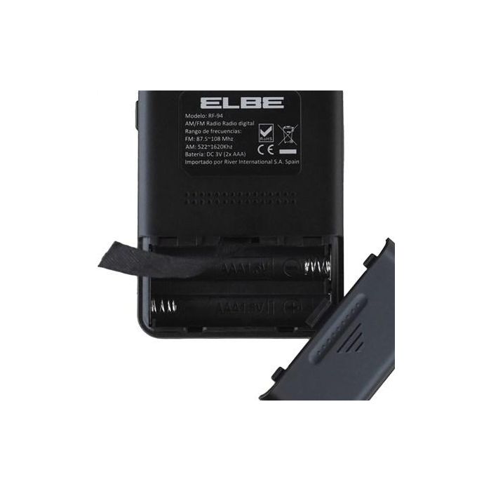 Elbe Radio Digital Portátil RF-94 AM/FM con Gran Display y Auriculares Incluidos 4 Elbe Radio Digital Portátil RF-94 AM/FM con Gran Display y Auriculares Incluidos 4