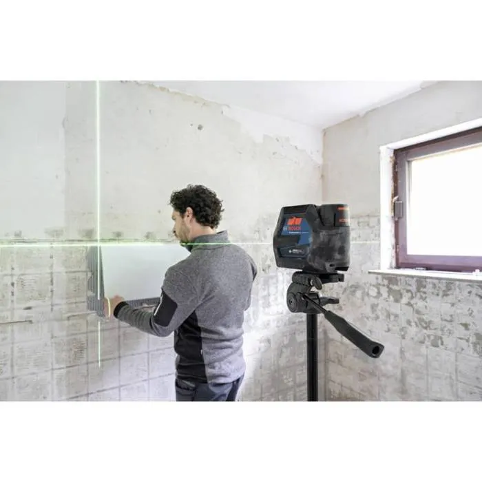 Bosch GCL 12V-50-22 CG Láser combinado de doble potencia (hasta 50 m) con soporte RM20, 4 baterías y estuche 2