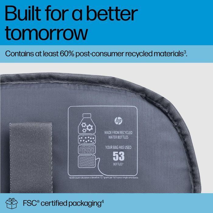 HP Mochila para portátil de 17 pulgadas Travel Plus 30L, Compañero de Viaje, Múltiples Compartimentos para Organización 4