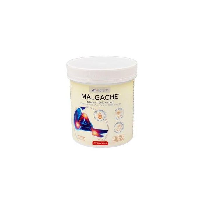 INTERSA Bálsamo Malgache efecto frío-calor, alivia tensión y descontractura la musculatura, 350g