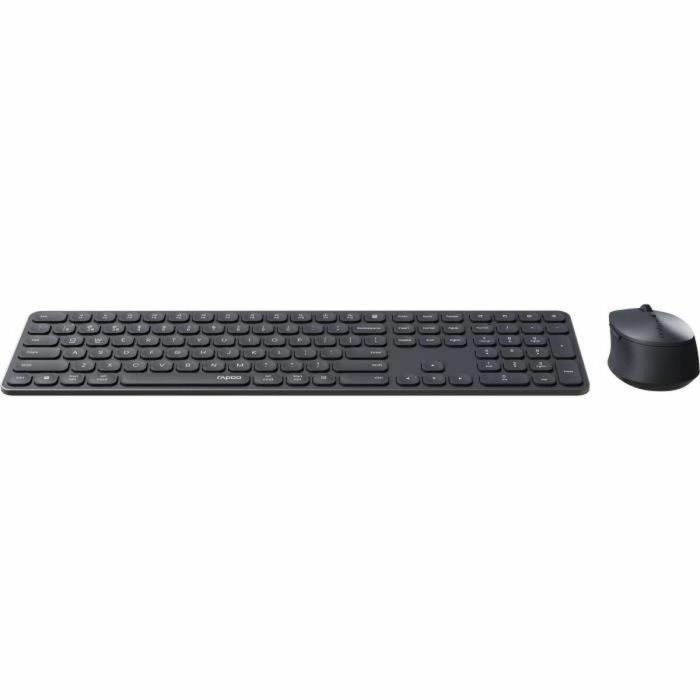 Teclado y Ratón Rapoo 9810M Gris AZERTY 4 Teclado y Ratón Rapoo 9810M Gris AZERTY 4