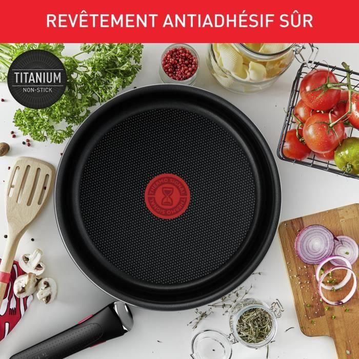 TEFAL INGENIO Easy Cook & Clean Set 15 piezas, Sartén, Cazuela, No inducción, Recubrimiento antiadherente, Hecho en Francia L1579502 3