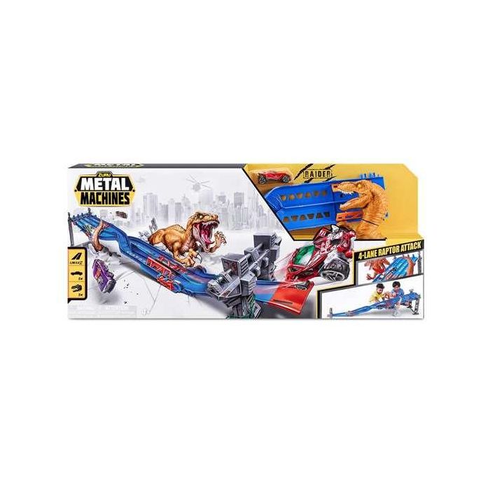 Pista metal machine dinosaurio, incluye 1 coche 70x11x30cm Pista metal machine dinosaurio, incluye 1 coche 70x11x30cm