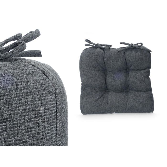 Set 2 Cojines Silla Gris Oscuro 40X40Cm Giftdecor (6 Unidades) 3 Set 2 Cojines Silla Gris Oscuro 40X40Cm Giftdecor (6 Unidades) 3