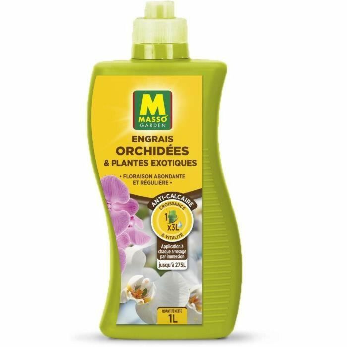 Masso Garden 237831 Abono Líquido para Orquídeas y Plantas Exóticas 1 L