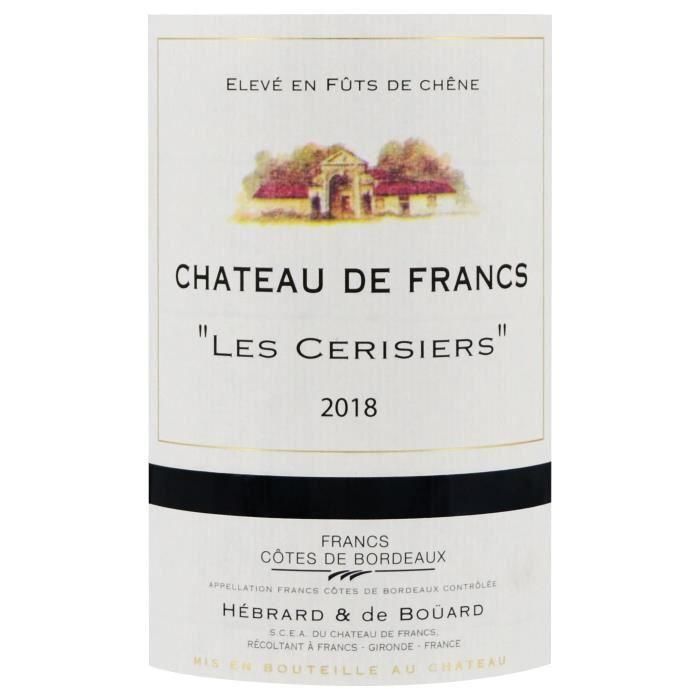 Château Francs Les Cerisiers 2018 Bordeaux - vino tinto de Bordeaux 1