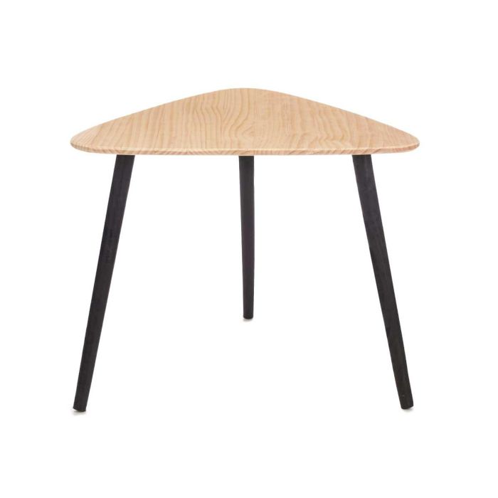 Mesa Centro Triángulo Natural Negro Giftdecor 60x48x64 cm - Madera Pino 2 Mesa Centro Triángulo Natural Negro Giftdecor 60x48x64 cm - Madera Pino 2
