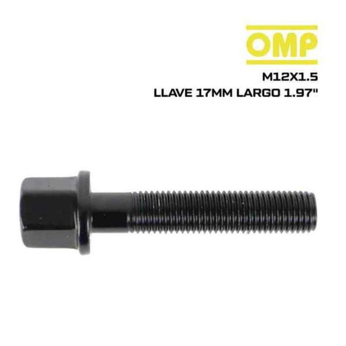 Kit de tornillos OMP OMPS09641201 M12 x 1,50 Negro 2 Kit de tornillos OMP OMPS09641201 M12 x 1,50 Negro 2