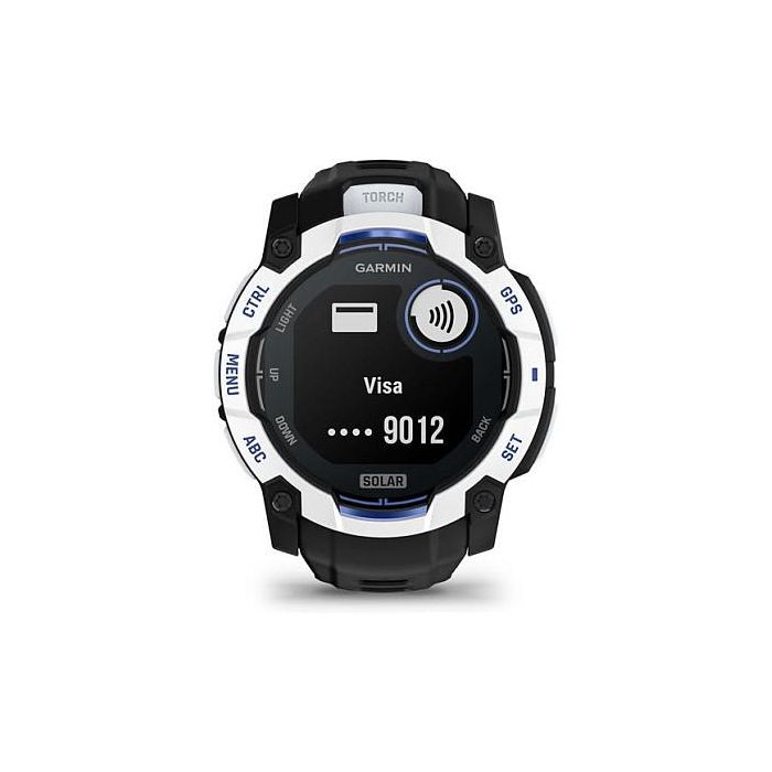 Garmin Instinct 3 Solar GPS Reloj Inteligente para Deporte 50mm Blanco Unisex con Carga Solar y GPS 12