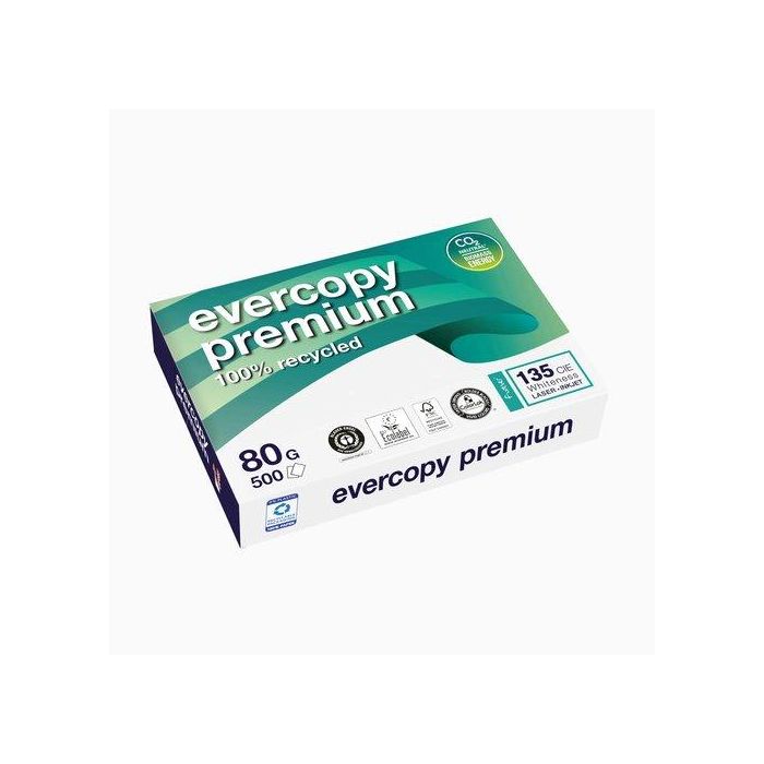 Papel Reciclado A4 Clairefontaine Evercopy Premium 80G 500H
