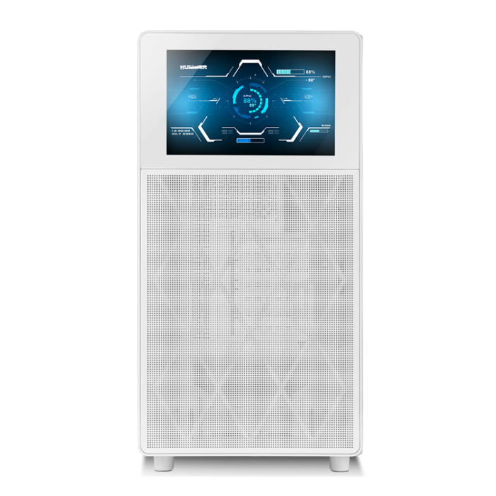 Nox Caja Ordenador Gaming Hummer Bios Blanca con Pantalla LCD 8" 3 Nox Caja Ordenador Gaming Hummer Bios Blanca con Pantalla LCD 8" 3