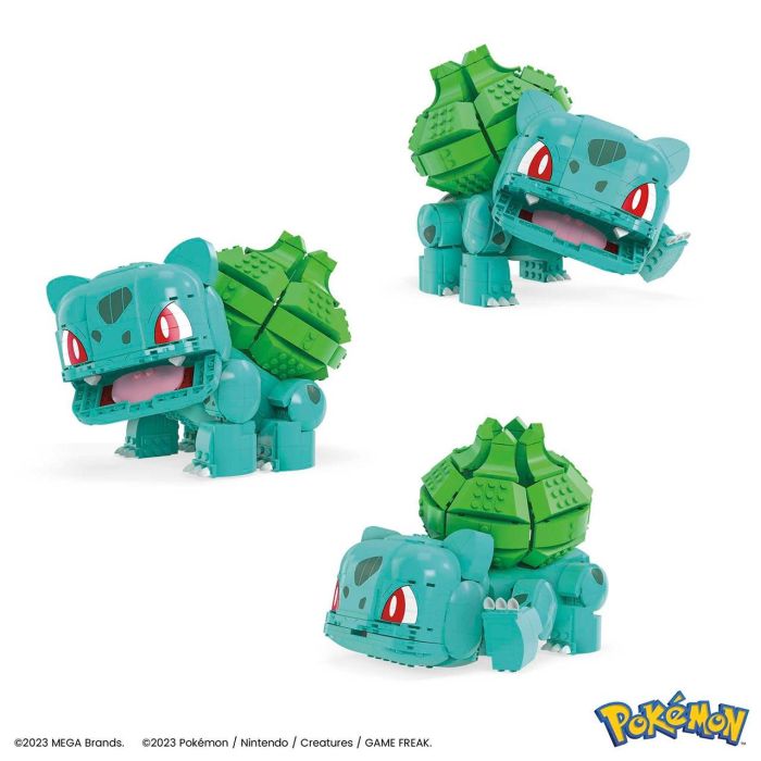 Mega Bloks Figura de Construcción Gigante Pokémon Bulbasaur HNT96 2