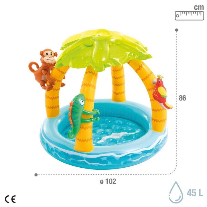 Piscina Hinchable para Niños Intex Animales Isla 45 L 102 x 89 x 102 cm (6 Unidades) 1