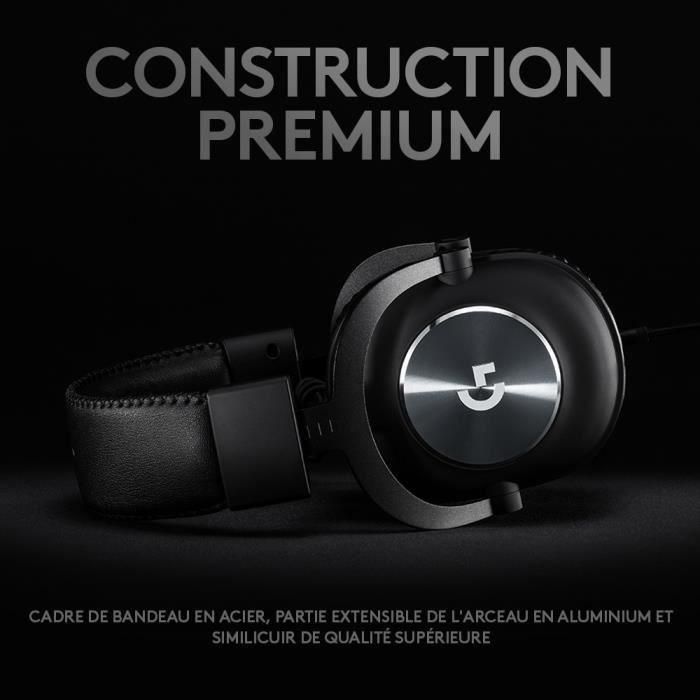 Auriculares Gaming con Micrófono Logitech G Pro X/ Jack 3.5/ USB/ Negros 4