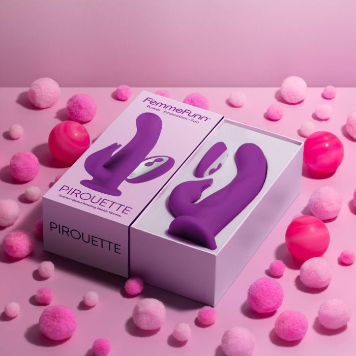 Vibrador Doble Estimulación FemmeFunn Pirouette Morado 2 Vibrador Doble Estimulación FemmeFunn Pirouette Morado 2