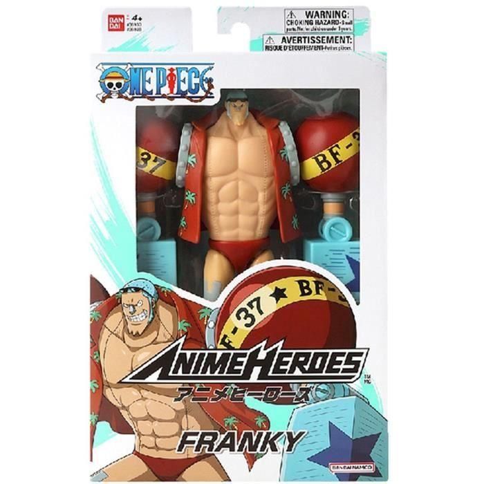 Figura Anime Heroes - Bandai - One Piece - Franky - 17 cm 3 Figura Anime Heroes - Bandai - One Piece - Franky - 17 cm 3