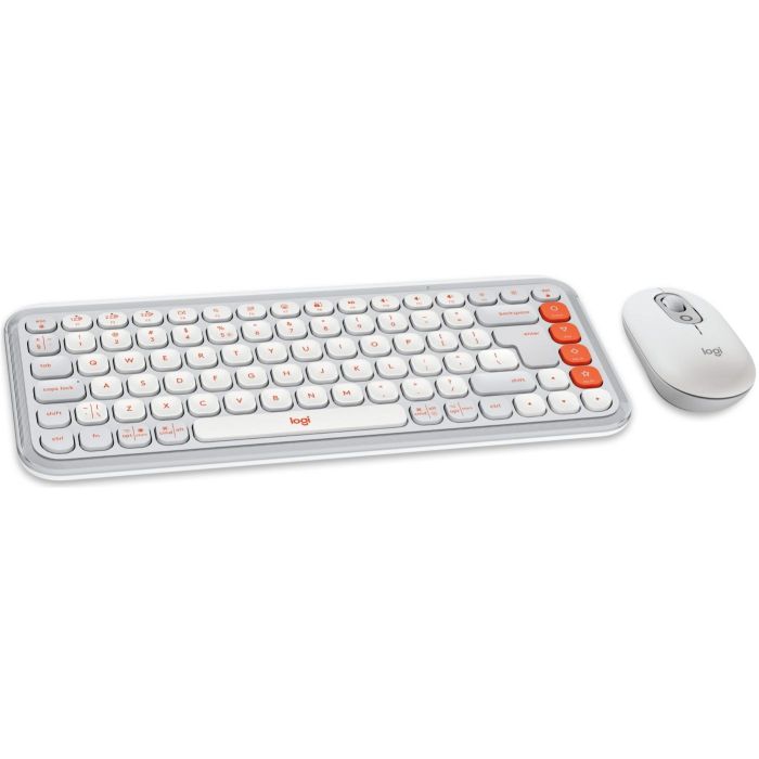 Logitech 920-013141 POP ICON COMBO Teclado y Ratón Inalámbrico Bluetooth QWERTY US Blanco/Off White