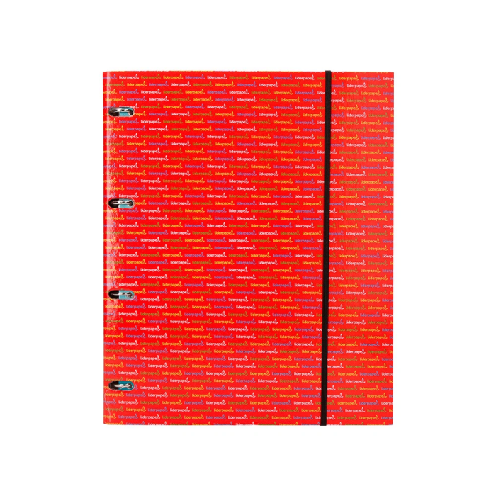 Liderpapel Carpeta con Recambio A4 Cuadro 5mm Forrada 4 Anillas 20mm con 120 Hojas 80g 2