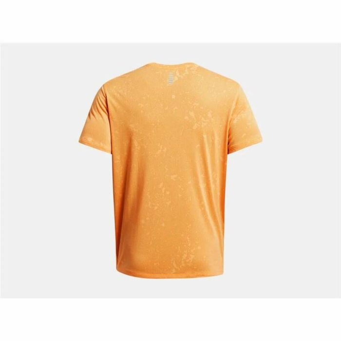 Camiseta de Manga Corta Hombre Under Armour Launch Naranja Oscuro M 3