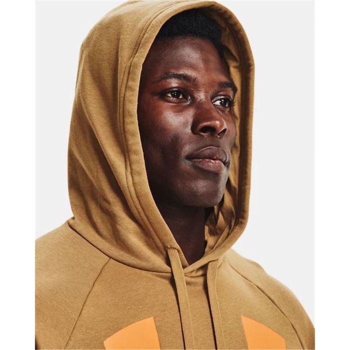 Sudadera con Capucha Hombre Under Armour Rival Fleece Ocre