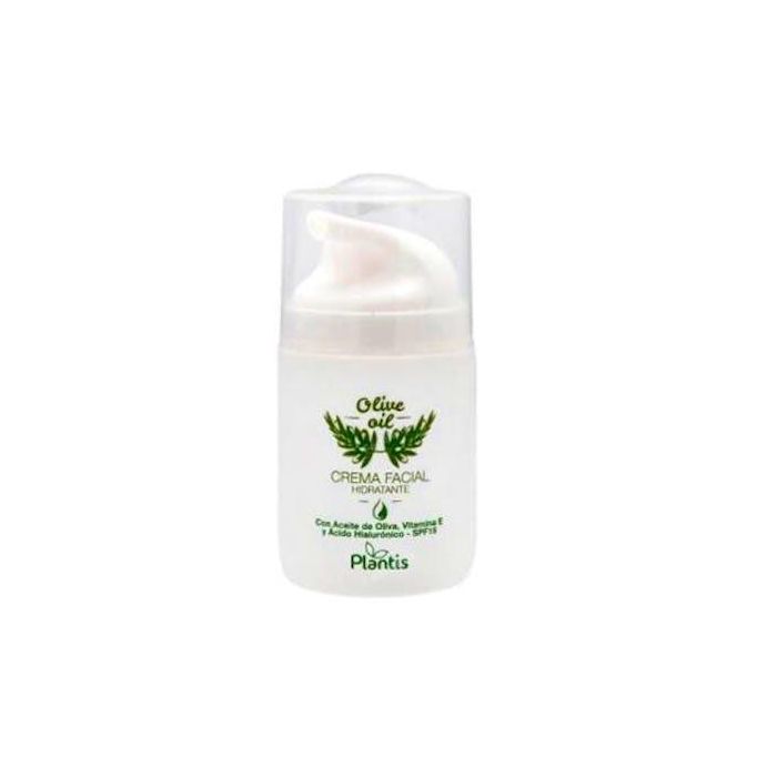 ARTESANIA Crema Facial Hidratante de Oliva con Ácido Hialurónico, Vitamina E y SPF15 Anti-edad 50ml Sin Parabenos