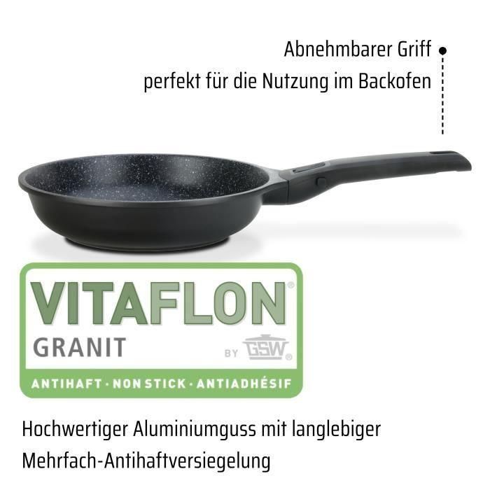 Sartén de aluminio fundido - GSW - EASY CLICK - 20 cm - Inducción 4 Sartén de aluminio fundido - GSW - EASY CLICK - 20 cm - Inducción 4